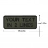 10 X 4 CM Custom Text Printed Embroidery Patch Stripes Badge Iron On Or Velcro