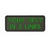 10 X 4 CM Custom Text Printed Embroidery Patch Stripes Badge Iron On Or Velcro