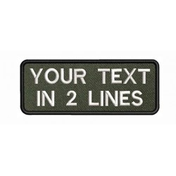 10 X 4 CM Custom Text Printed Embroidery Patch Stripes Badge Iron On Or Velcro