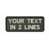 10 X 4 CM Custom Text Printed Embroidery Patch Stripes Badge Iron On Or Velcro