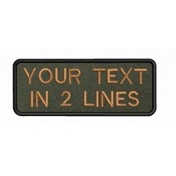 10 X 4 CM Custom Text Printed Embroidery Patch Stripes Badge Iron On Or Velcro