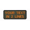 10 X 4 CM Custom Text Printed Embroidery Patch Stripes Badge Iron On Or Velcro