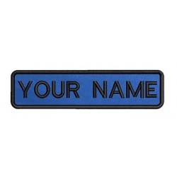 10 CM X 2.5 CM Custom Printed Personalized Embroidered Name Patch/Badge - Iron On Or Hook Loop Velcro