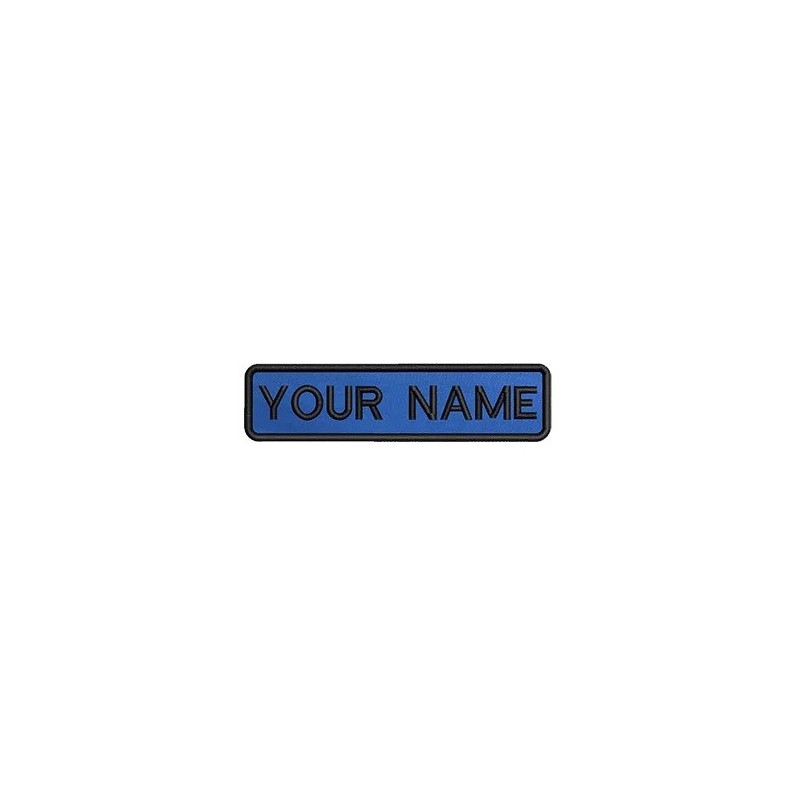 10 CM X 2.5 CM Custom Printed Personalized Embroidered Name Patch/Badge - Iron On Or Hook Loop Velcro