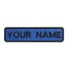 10 CM X 2.5 CM Custom Printed Personalized Embroidered Name Patch/Badge - Iron On Or Hook Loop Velcro