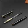 Custom Text Fountain Pen With Exquisite Leather Case