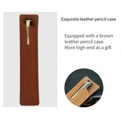 Custom Text Fountain Pen With Exquisite Leather Case