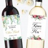 20 Pieces Custom Printed Wine Bottle Labels with Personalized Messages