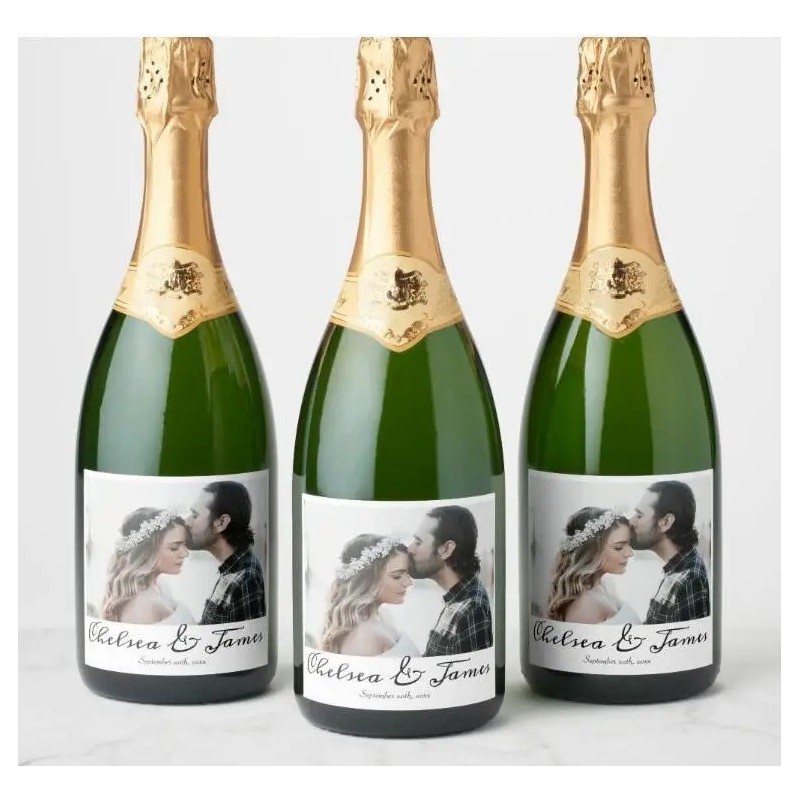 Customized Photos & Logo champagne bottle stickers