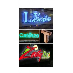 3D Shop LED Signboard Letters Design For Restaurant, Shops & Businesses Outdoor