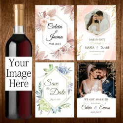 Custom Personalized Wine Labels/Stickers for Special Events - Weddings, Engagements, Birthday Parties etc