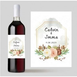 Custom Personalized Wine Labels/Stickers for Special Events - Weddings, Engagements, Birthday Parties etc