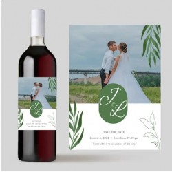 Custom Personalized Wine Labels/Stickers for Special Events - Weddings, Engagements, Birthday Parties etc