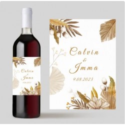 Custom Personalized Wine Labels/Stickers for Special Events - Weddings, Engagements, Birthday Parties etc