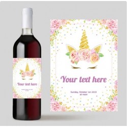 Custom Personalized Wine Labels/Stickers for Special Events - Weddings, Engagements, Birthday Parties etc