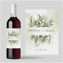 Custom Personalized Wine Labels/Stickers for Special Events - Weddings, Engagements, Birthday Parties etc