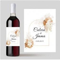 Custom Personalized Wine Labels/Stickers for Special Events - Weddings, Engagements, Birthday Parties etc