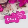 Bone Shaped Custom Alloy Personalized ID Tag for Pets & Animals Collar Accessories