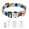 Adjustable Nylon Dog Collar - Personalized Dogs Cat ID Collars With Engraved Name Buckle for Small Medium & Large Dogs