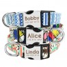 Adjustable Nylon Dog Collar - Personalized Dogs Cat ID Collars With Engraved Name Buckle for Small Medium & Large Dogs