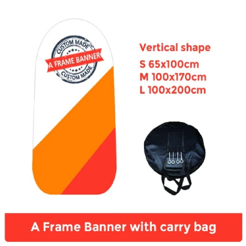 A Frame Outdoor Advertising Custom Printing Display Pop Up Banner